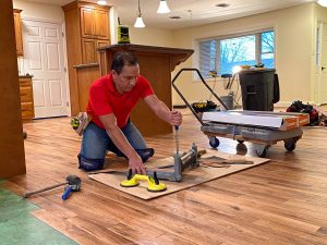 Vinyl plank flooring installation by B&K Flooring